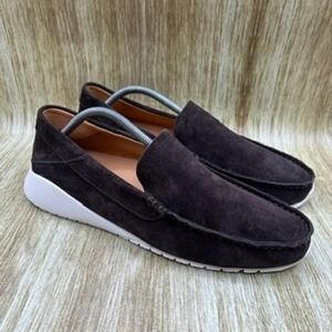 OluKai Ka'a Loafer Men's Size 10 Dark Brown Suede Slip On Shoes Casual‎ NEW
